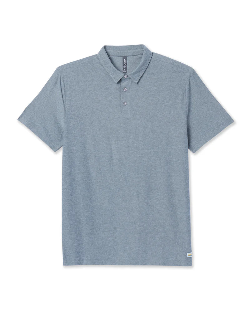 vuori Men's Strato Tech Polo in Mist Heather