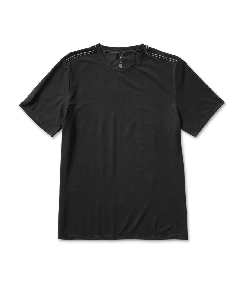 vuori Men's Current Tech Tee in Black