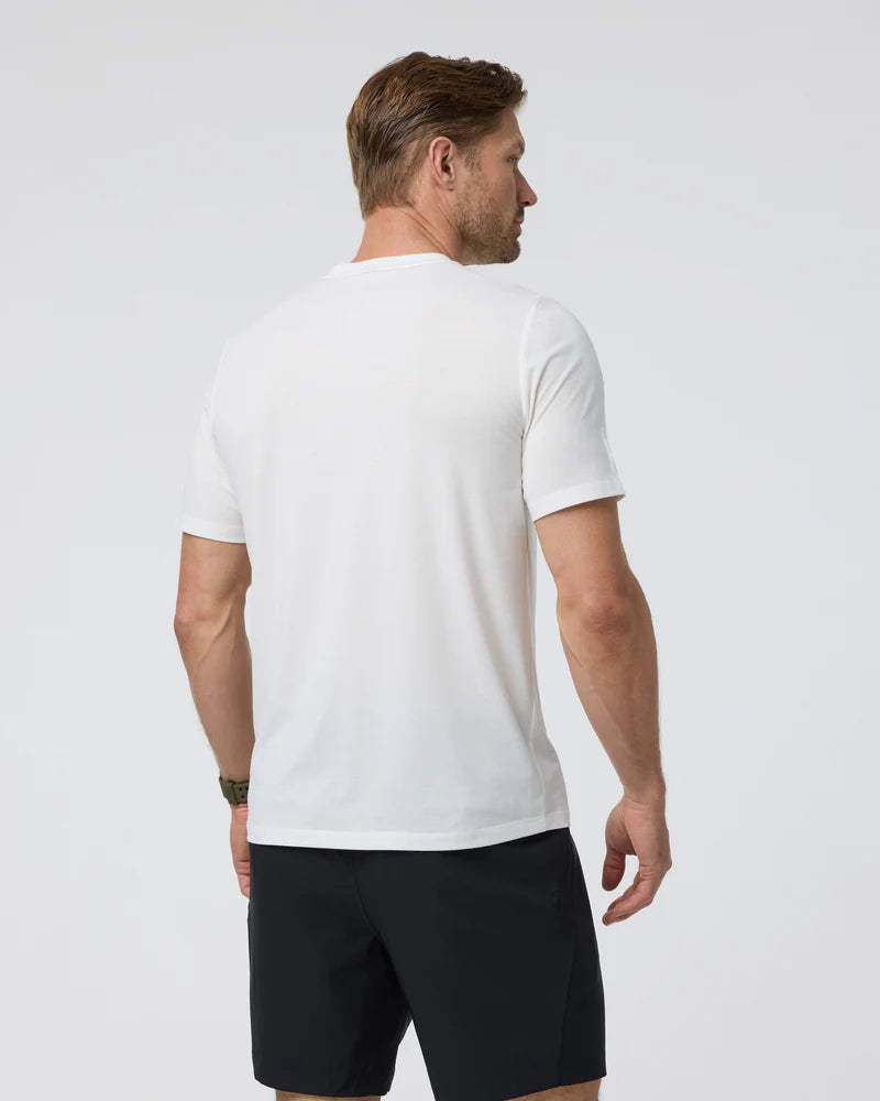 vuori Men's Current Tech Tee in White