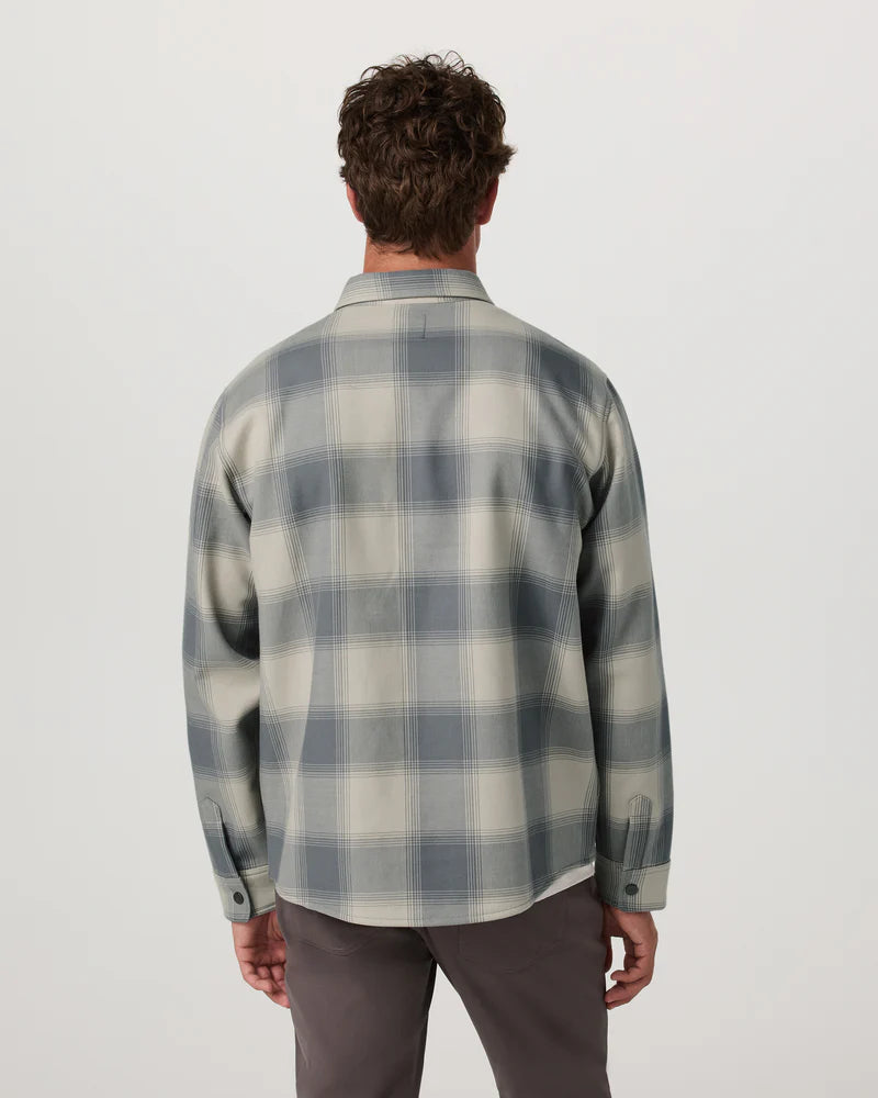 vuori Men's Range Shirt Jacket 2.0 in Mushroom