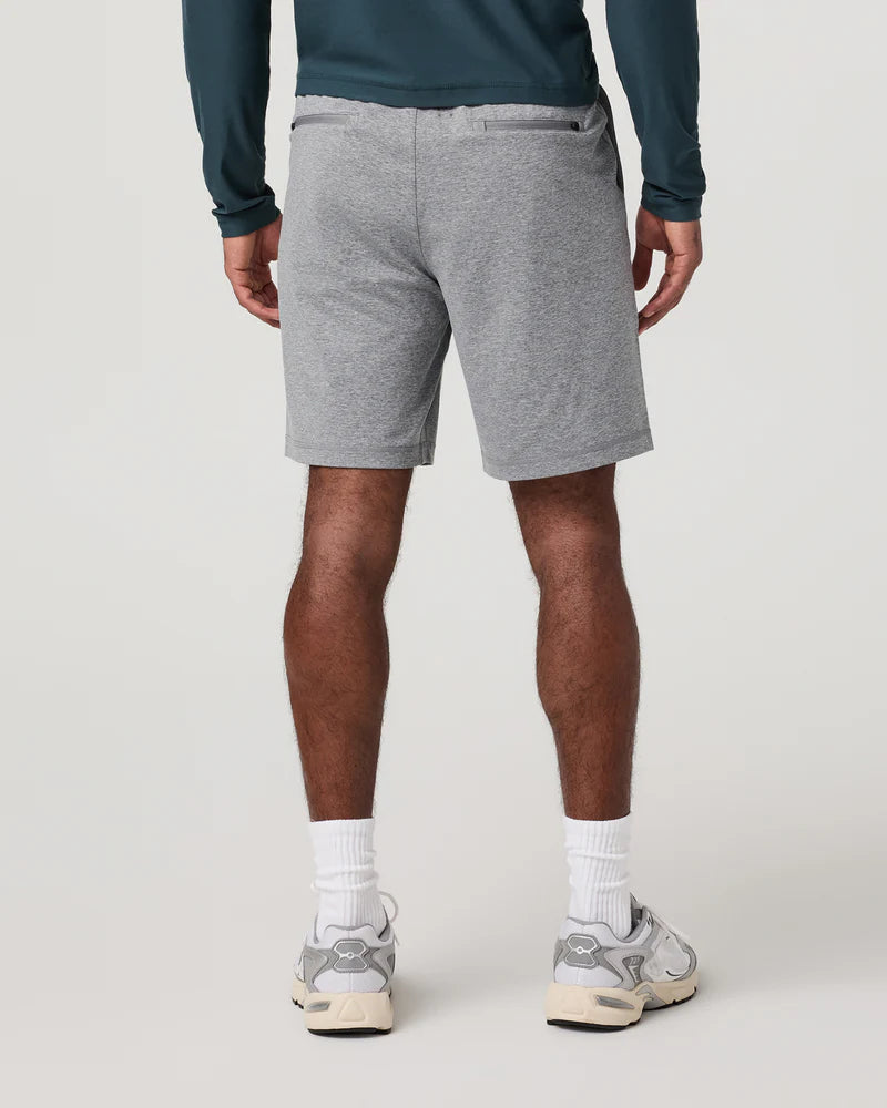 vuori Men's Sunday Performance Short 8" in Grey Heather