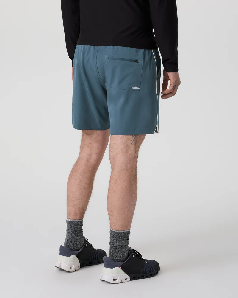 vuori Men's Trail Short 2.0 in Pacific/ Heather Grey