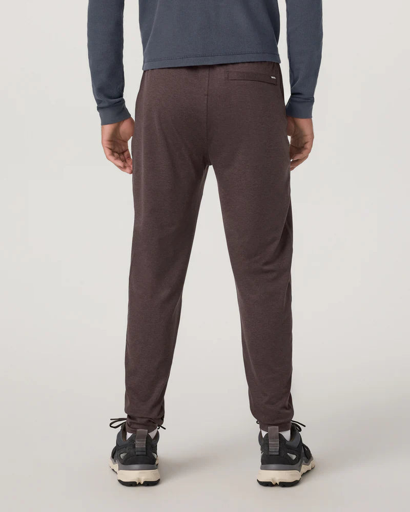 vuori Men's Ponto Performance Jogger in Sangria Heather