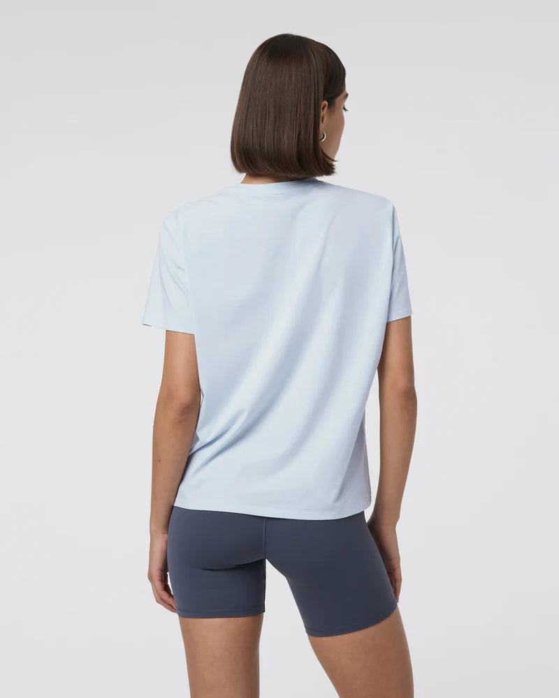 vuori Women's Feather Tee in Atmosphere