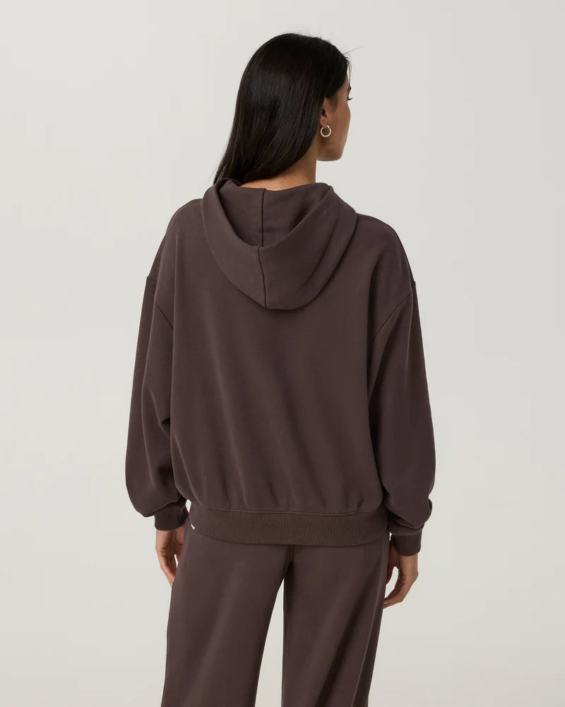 vuori Women's Sedona Classic Pullover Hoodie in French Roast