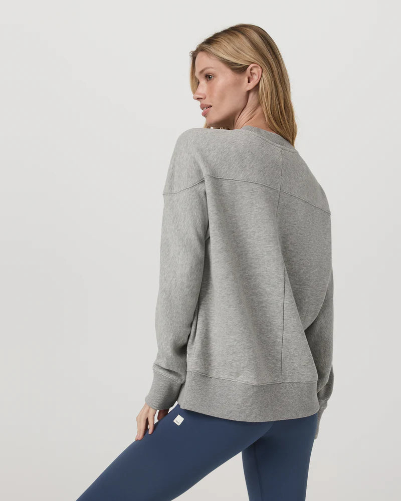 vuori Women'sSedona Weekender Crew in Light Heather Grey