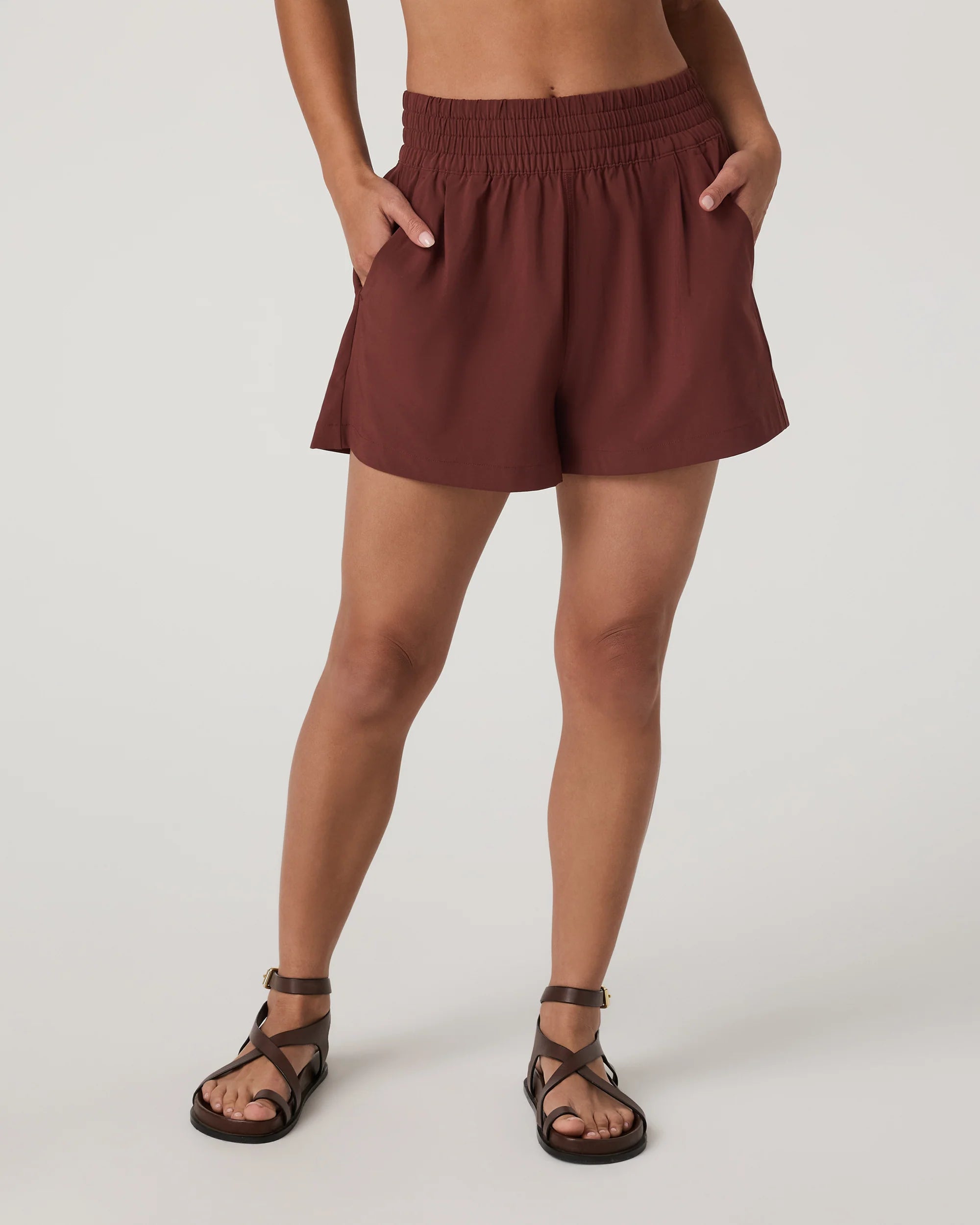 vuori Women's Villa Short in Burnt Sienna
