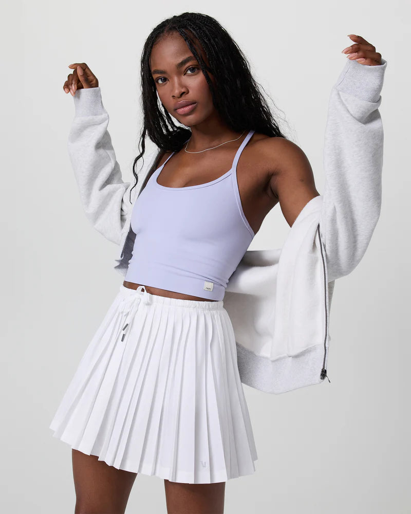 vuori Women's Clementine Pleated Skirt 15" in White