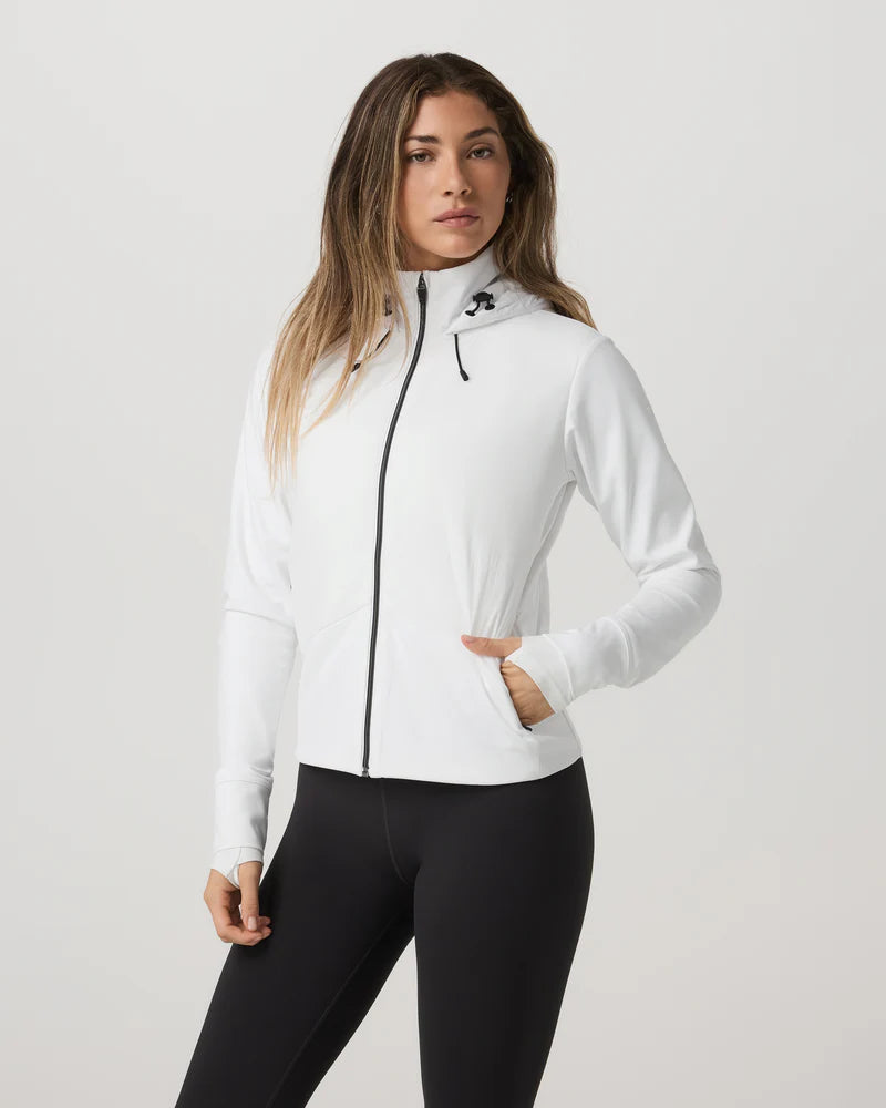 vuori Women's Chilled Out Full Zip in White