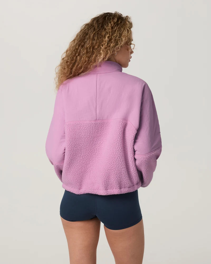 vuori Women's Alpine Half Zip in Light Bloom