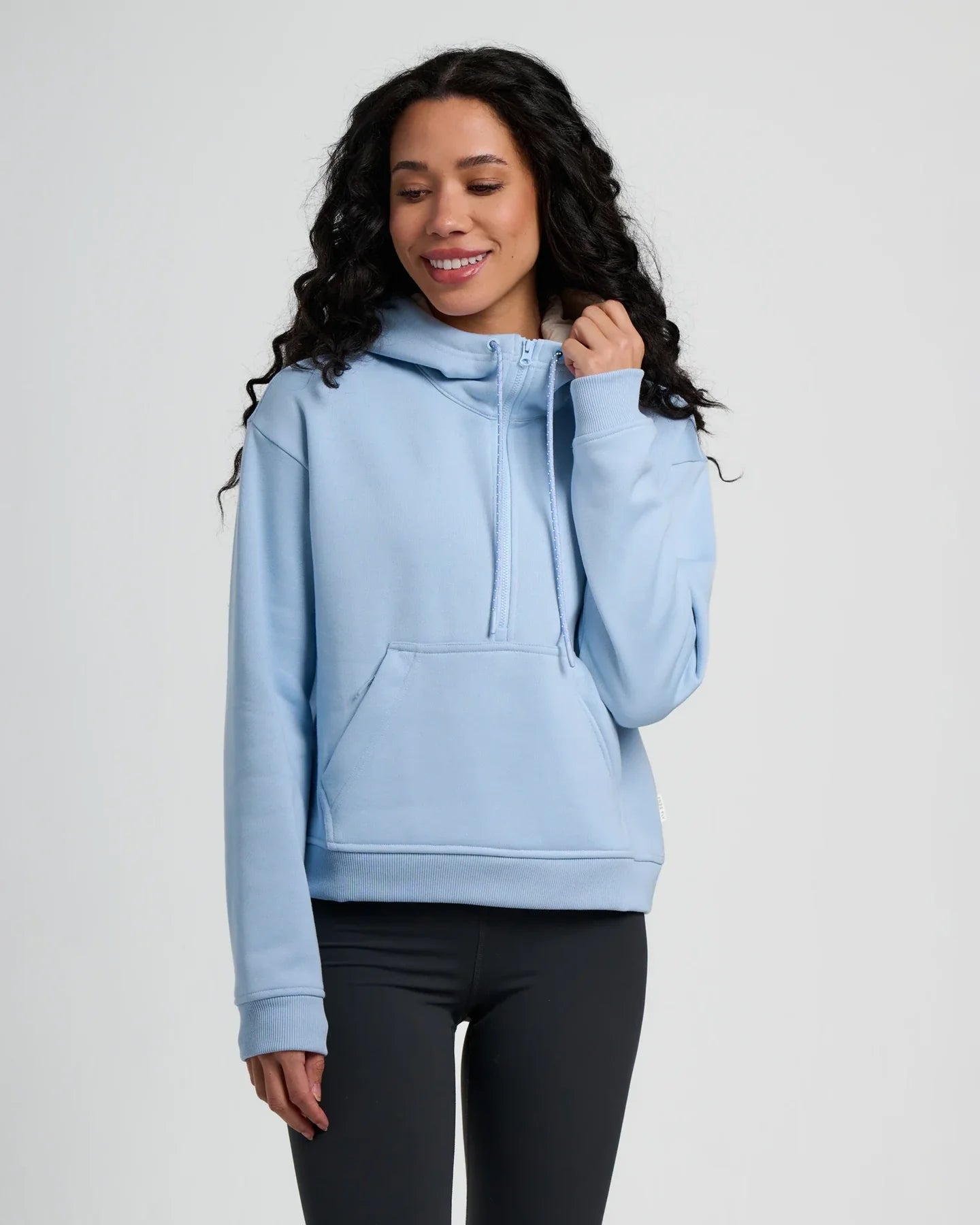Free Fly Women's Bamboo Northcoast Fleece Anorak in Clear Sky