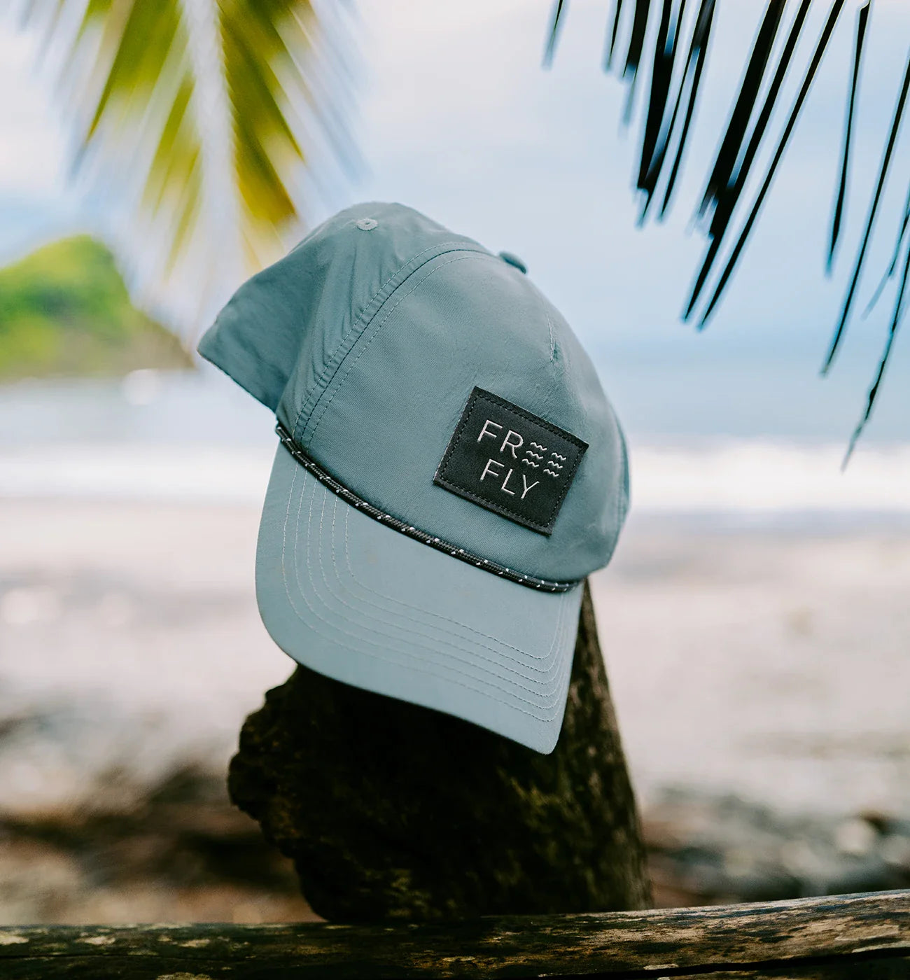 Free Fly Wave 5-Panel Hat in Stone Blue