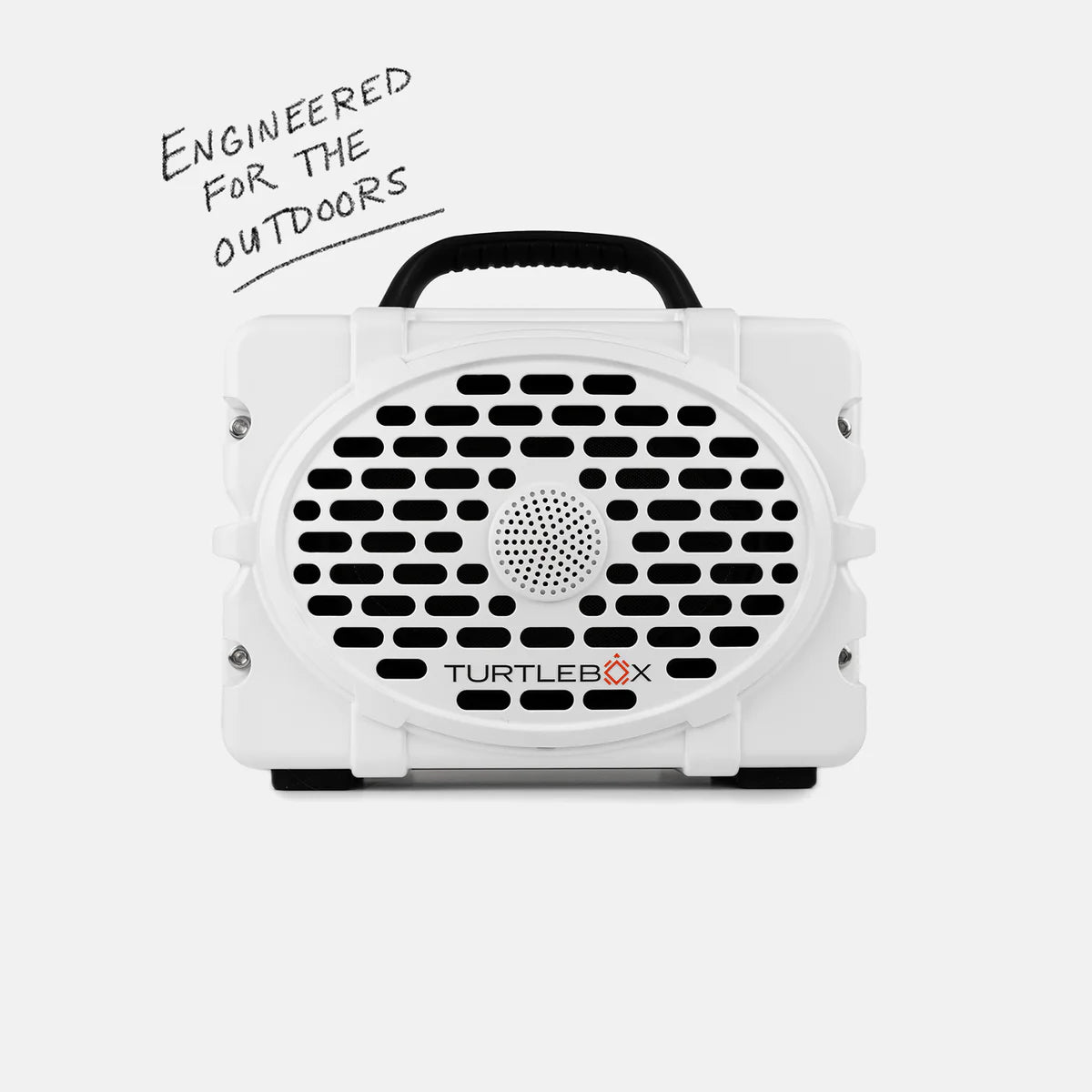 Turtlebox Outdoor Bluetooth Waterproof Gen 3 Portable Speaker in White/Black