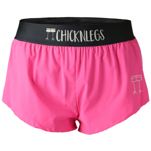 ChicknLegs Women's 1.5" Split Shorts in Neon Pink