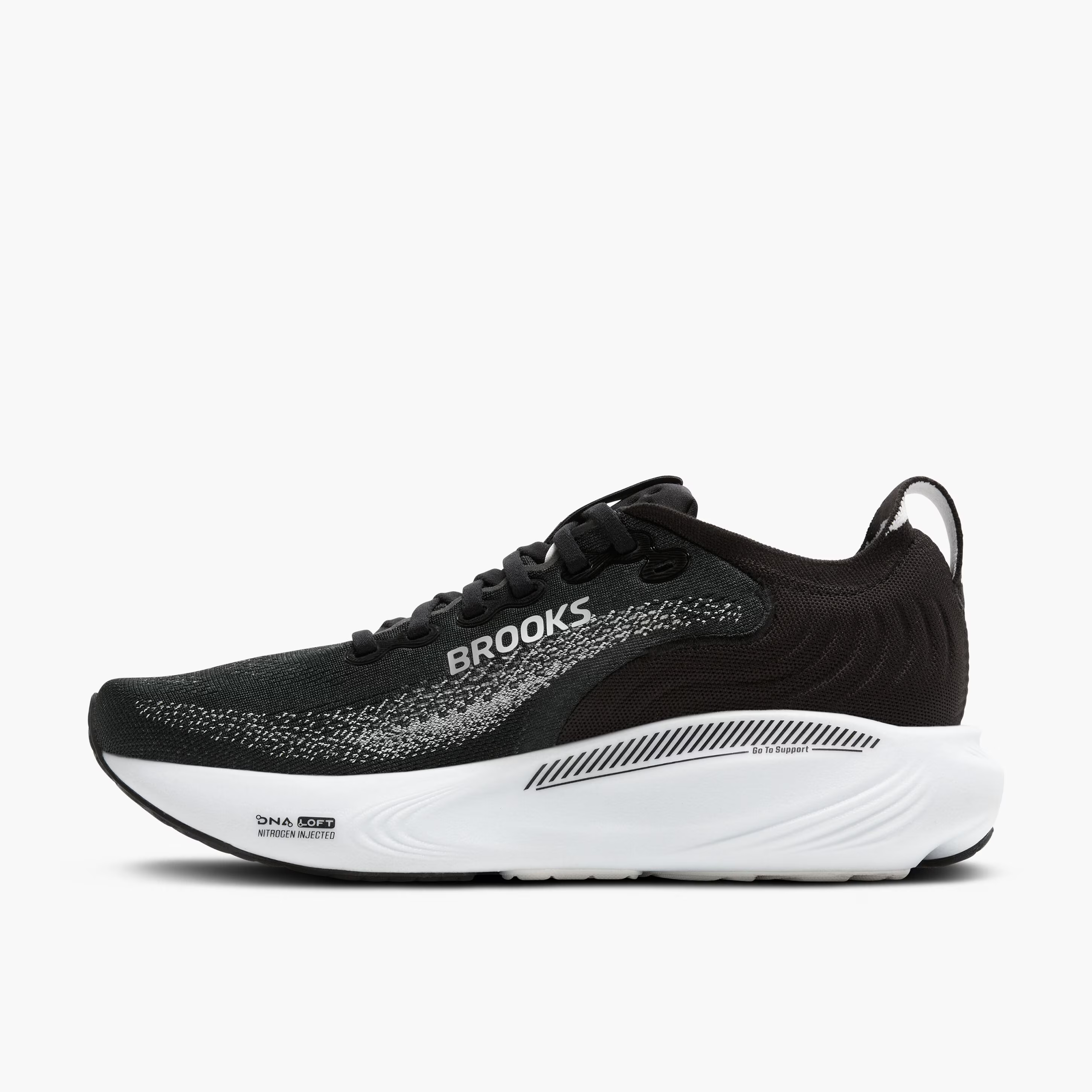 Women's Brooks Running Adrenaline GTS 25 Road Running Shoe in Black/Grey/White