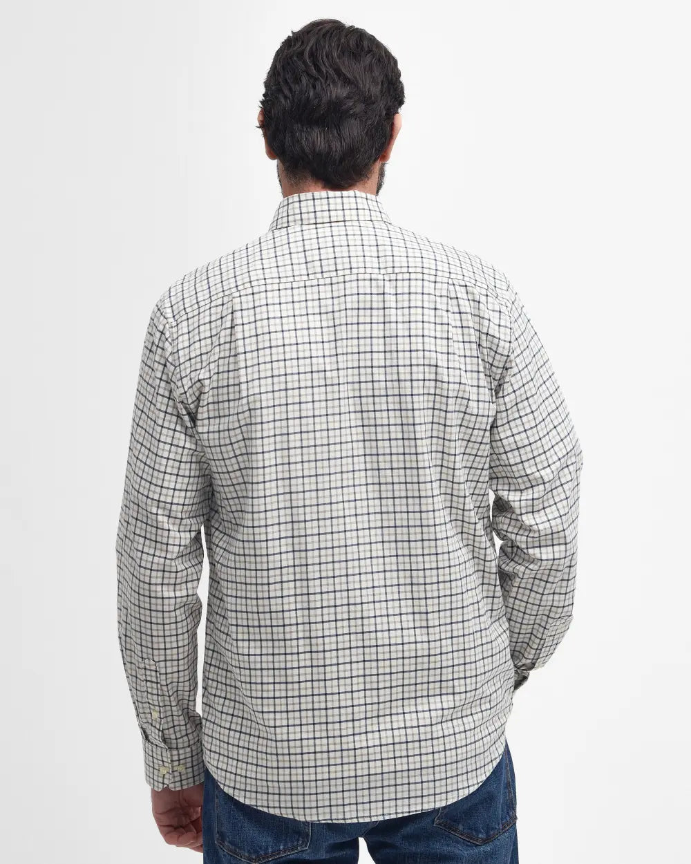 Barbour Preston Regular Long-Sleeved Shirt in Navy