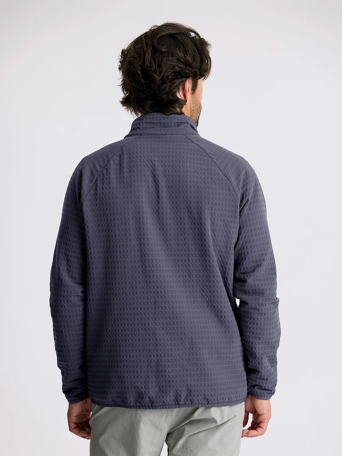 Free Fly Men's Gridback Fleece Jacket in Black
