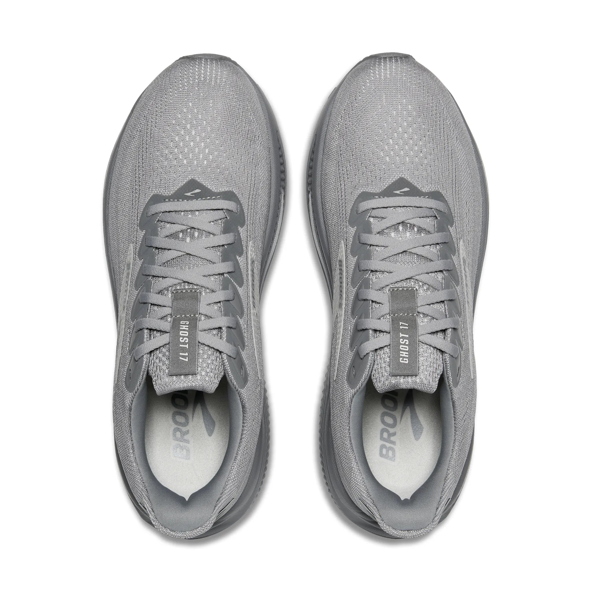 Men's Brooks Ghost 17 Road Running Shoe in Primer Gray/Oyster Mushroom