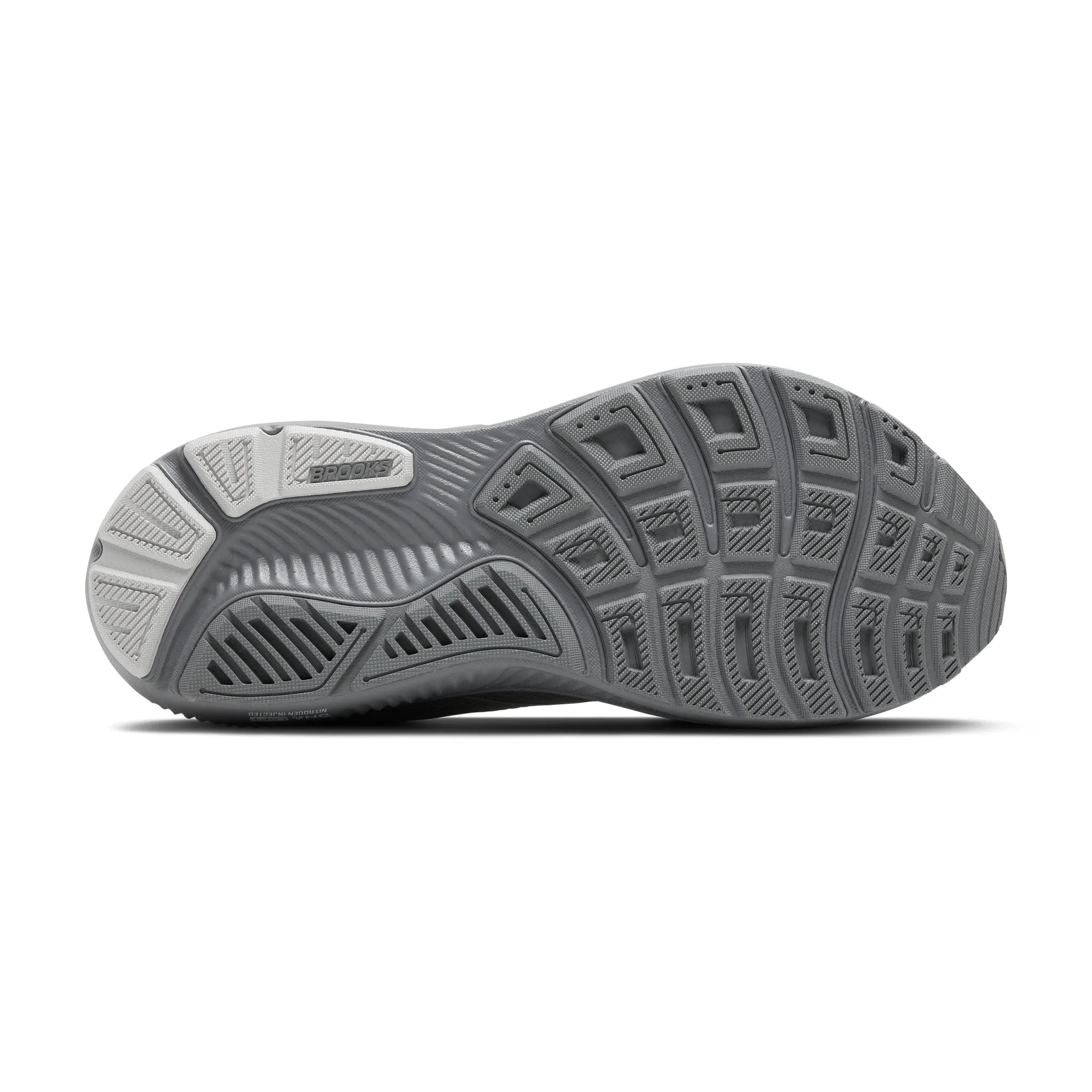 Men's Brooks Ghost 17 Road Running Shoe in Primer Gray/Oyster Mushroom