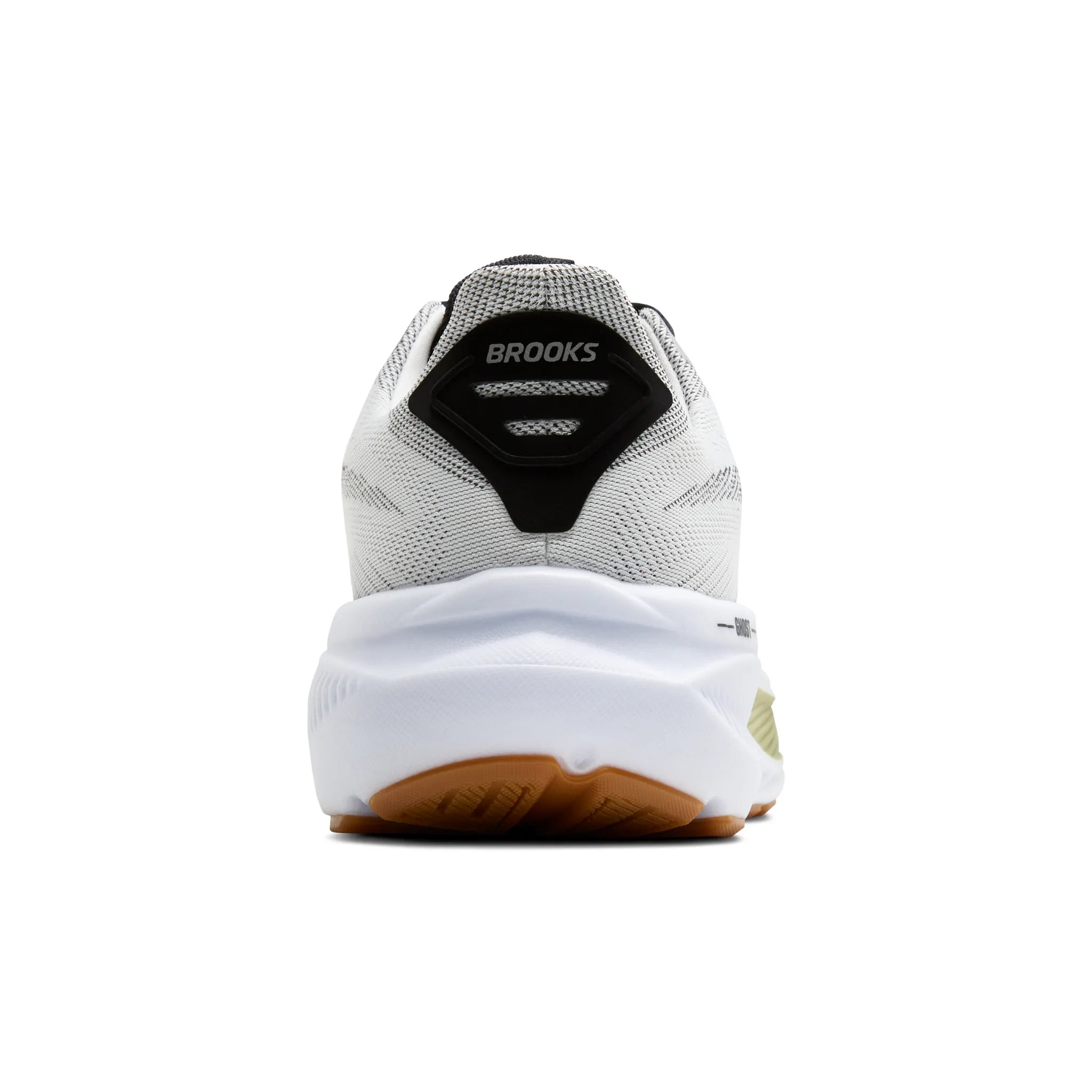 Men's Brooks Ghost 17 Road Running Shoe in White/Black/Tea