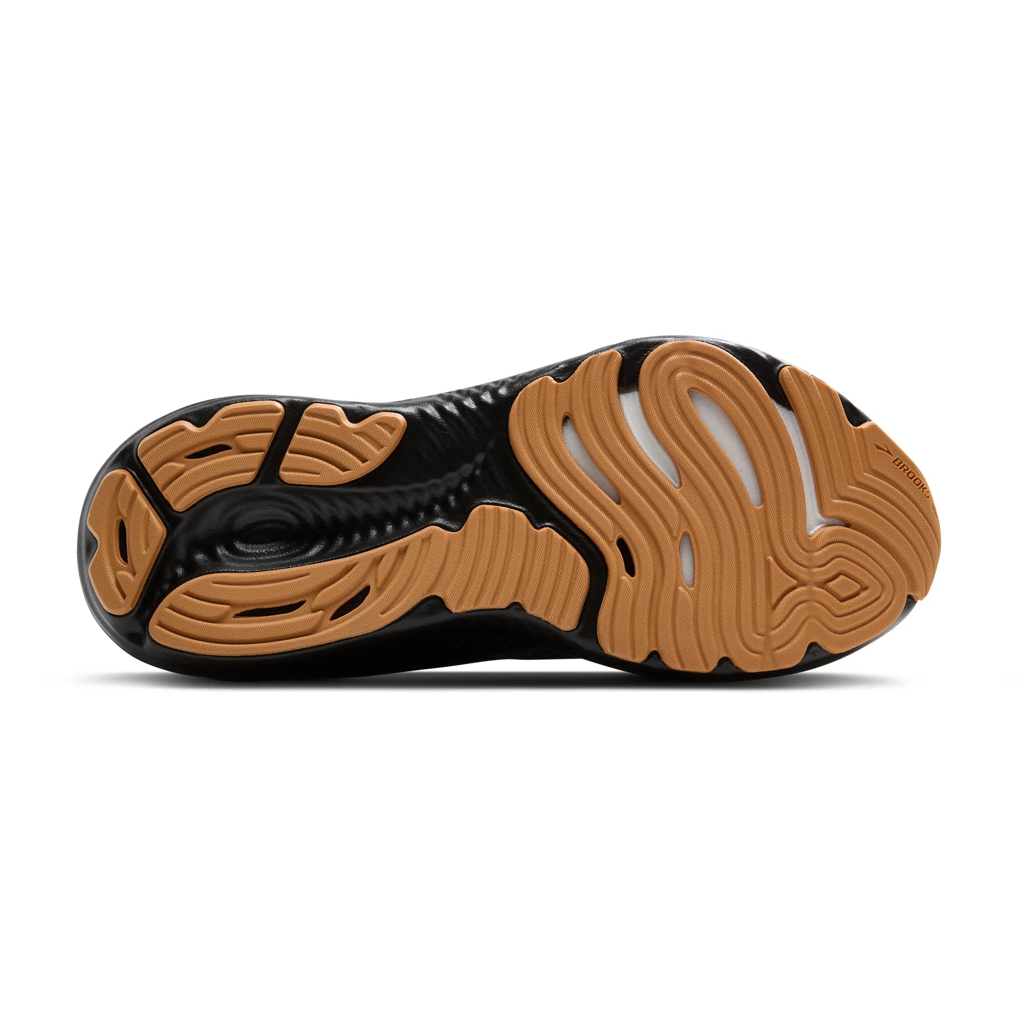 Men's Brooks Glycerin 22 Road Running Shoe in Black/Primer Gray/Biscuit