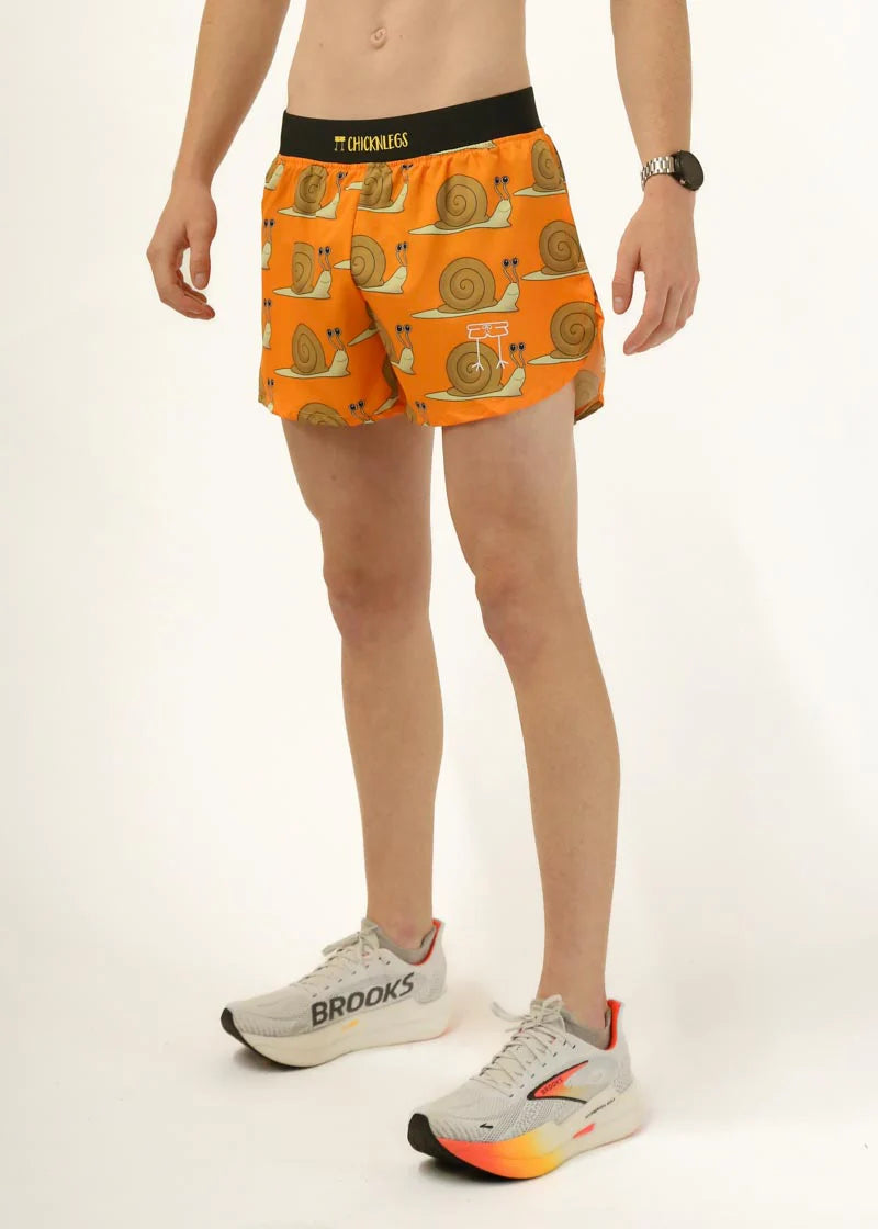 ChicknLegs Men's 4" Half Split Shorts in Snail's Pace