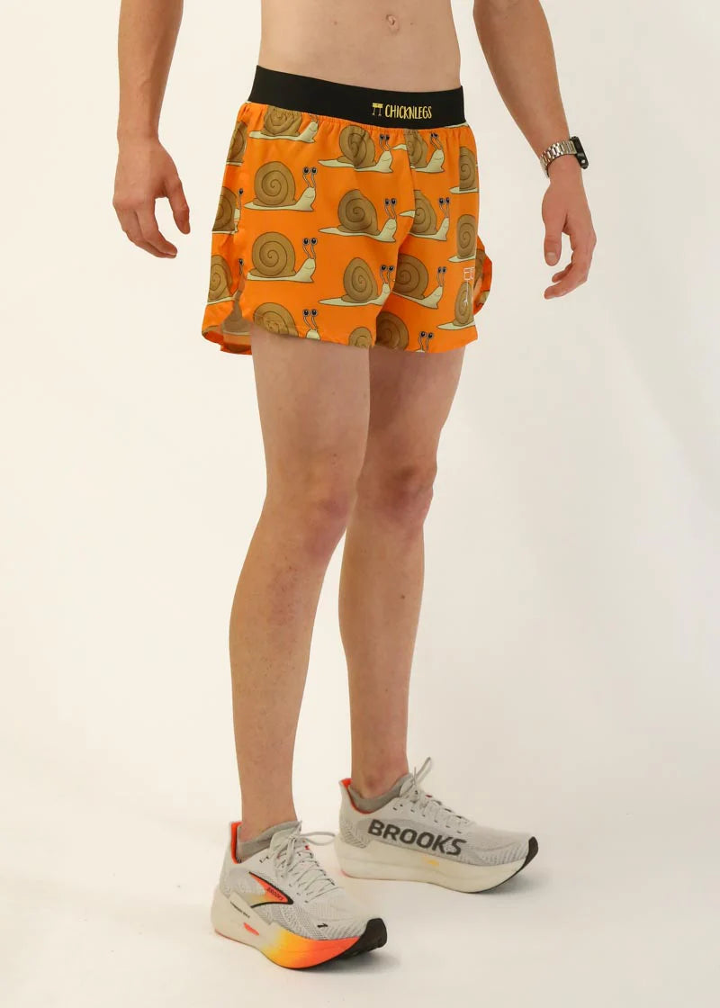 ChicknLegs Men's 4" Half Split Shorts in Snail's Pace