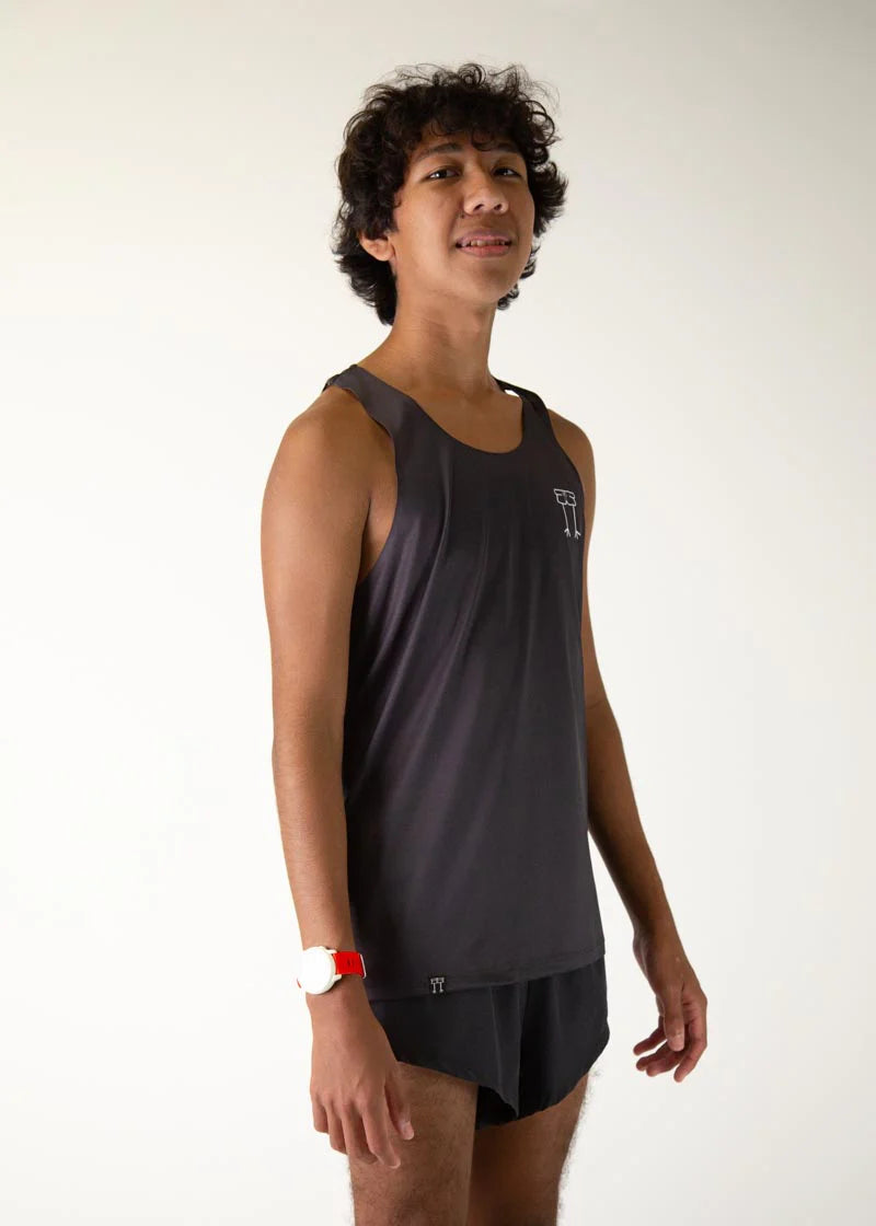 ChicknLegs Men's Black Performance Singlet