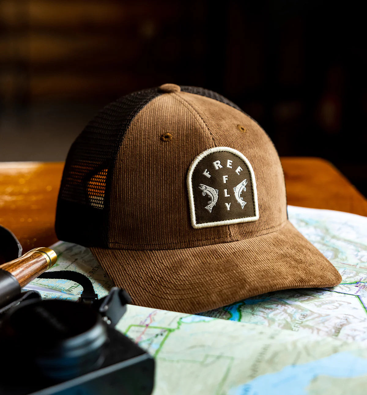 Free Fly Doubled Up Trucker Hat in Mustang