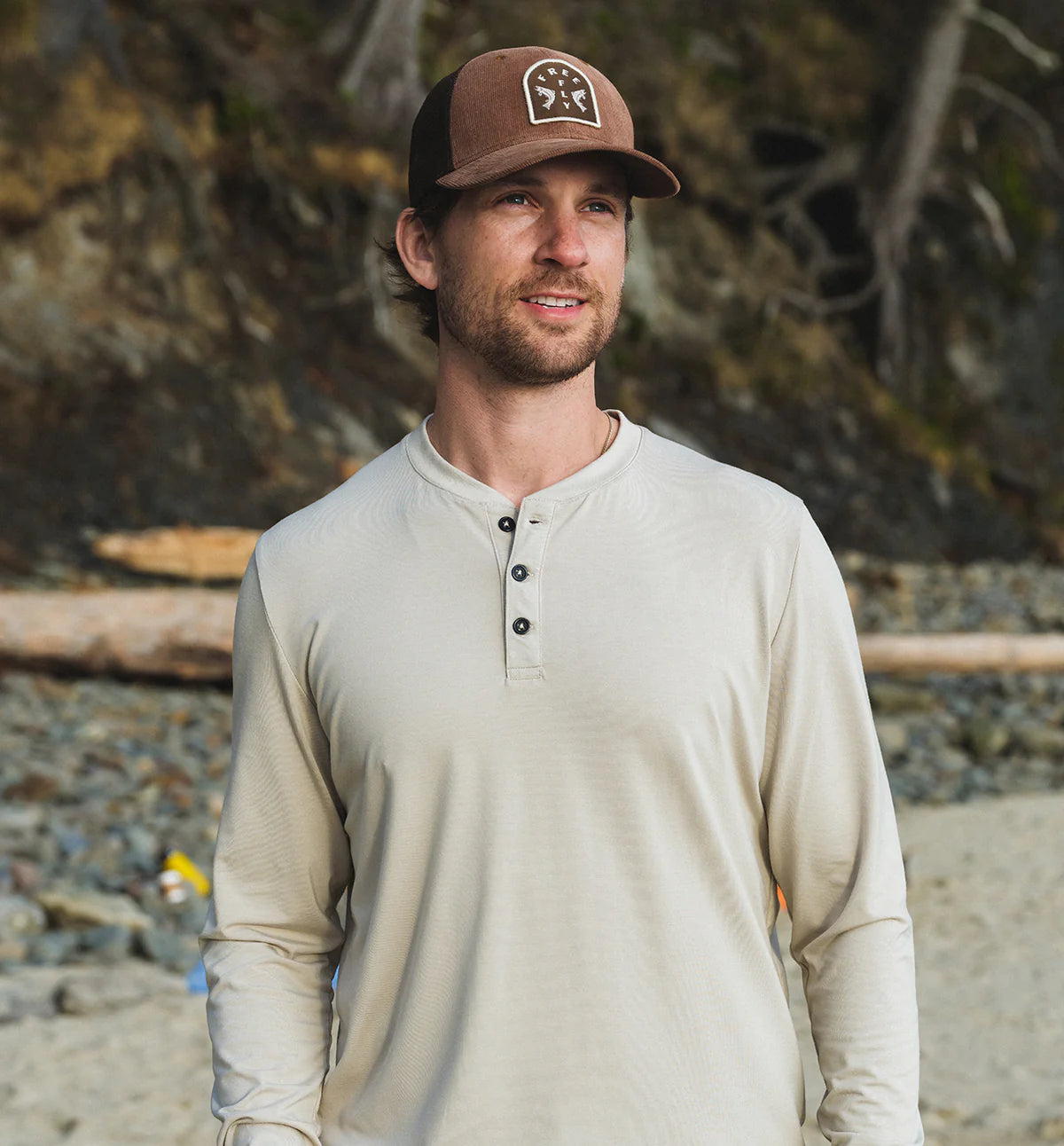 Free Fly Doubled Up Trucker Hat in Mustang