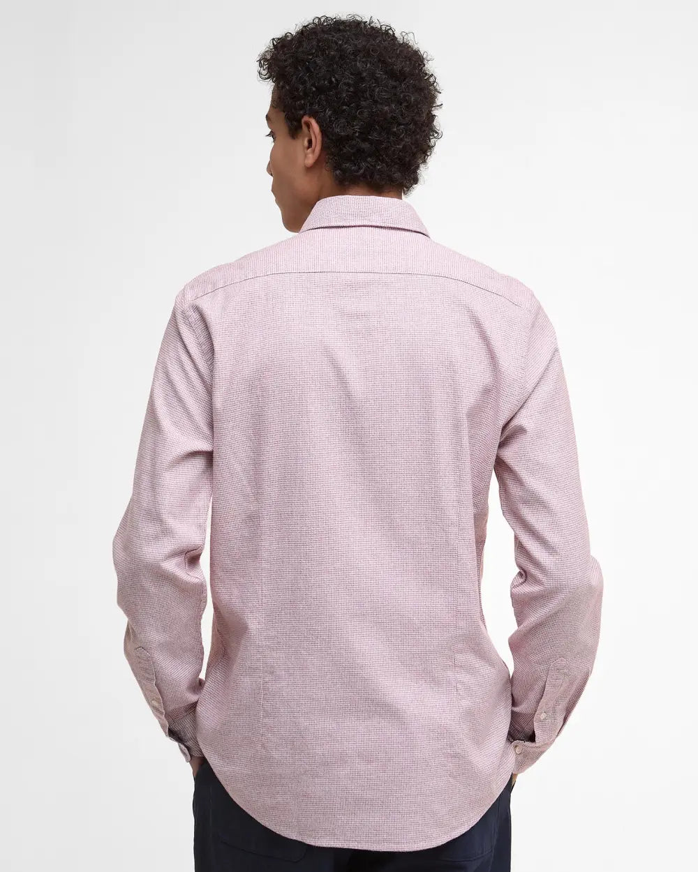 Barbour Turner Tailored Long-Sleeved Shirt in Earth Pink