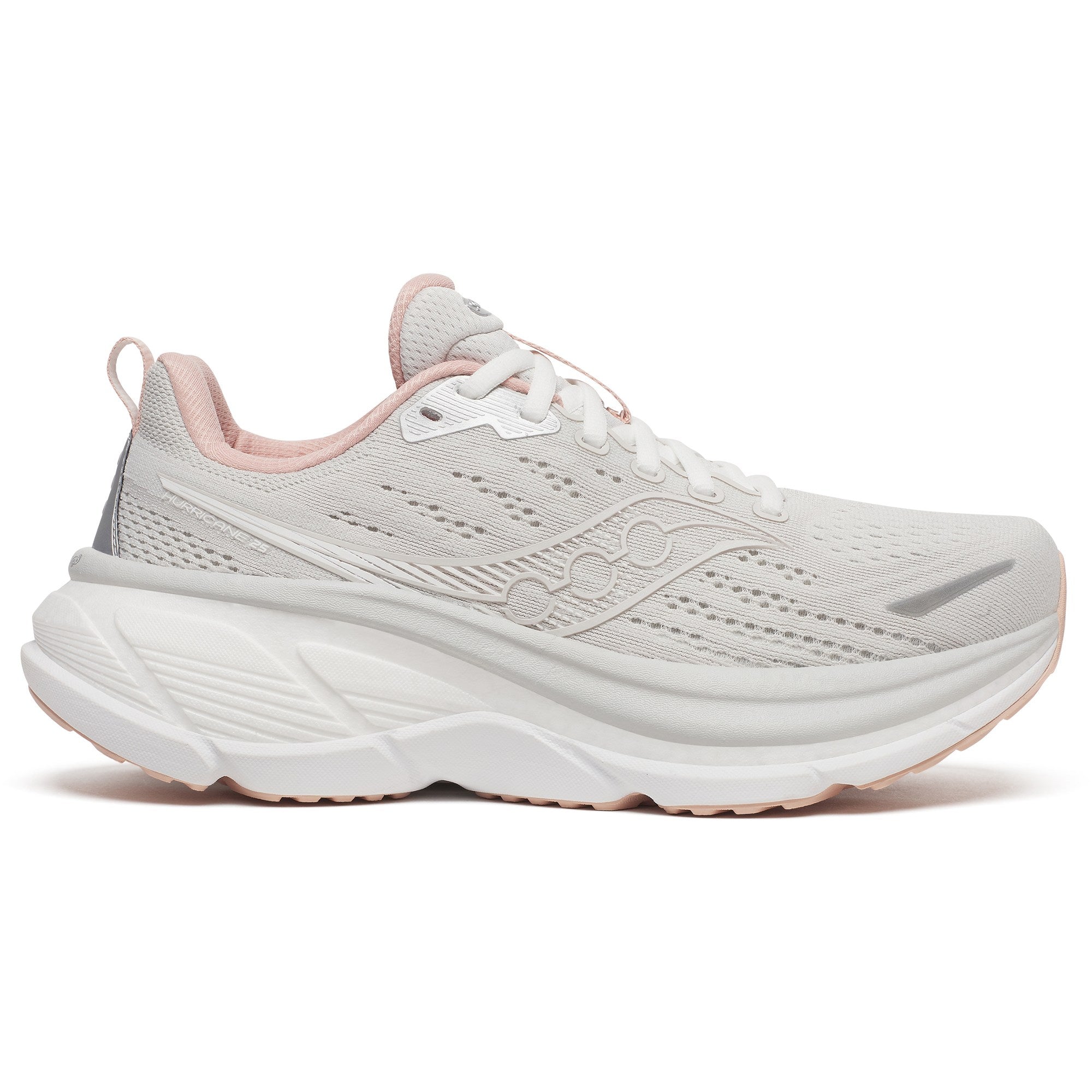 Women's Saucony Hurricane 25 Running Shoe in Artic | White