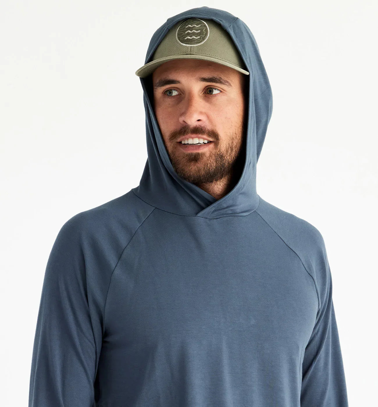 Free Fly Men's Bamboo Flex Hoodie in Midnight