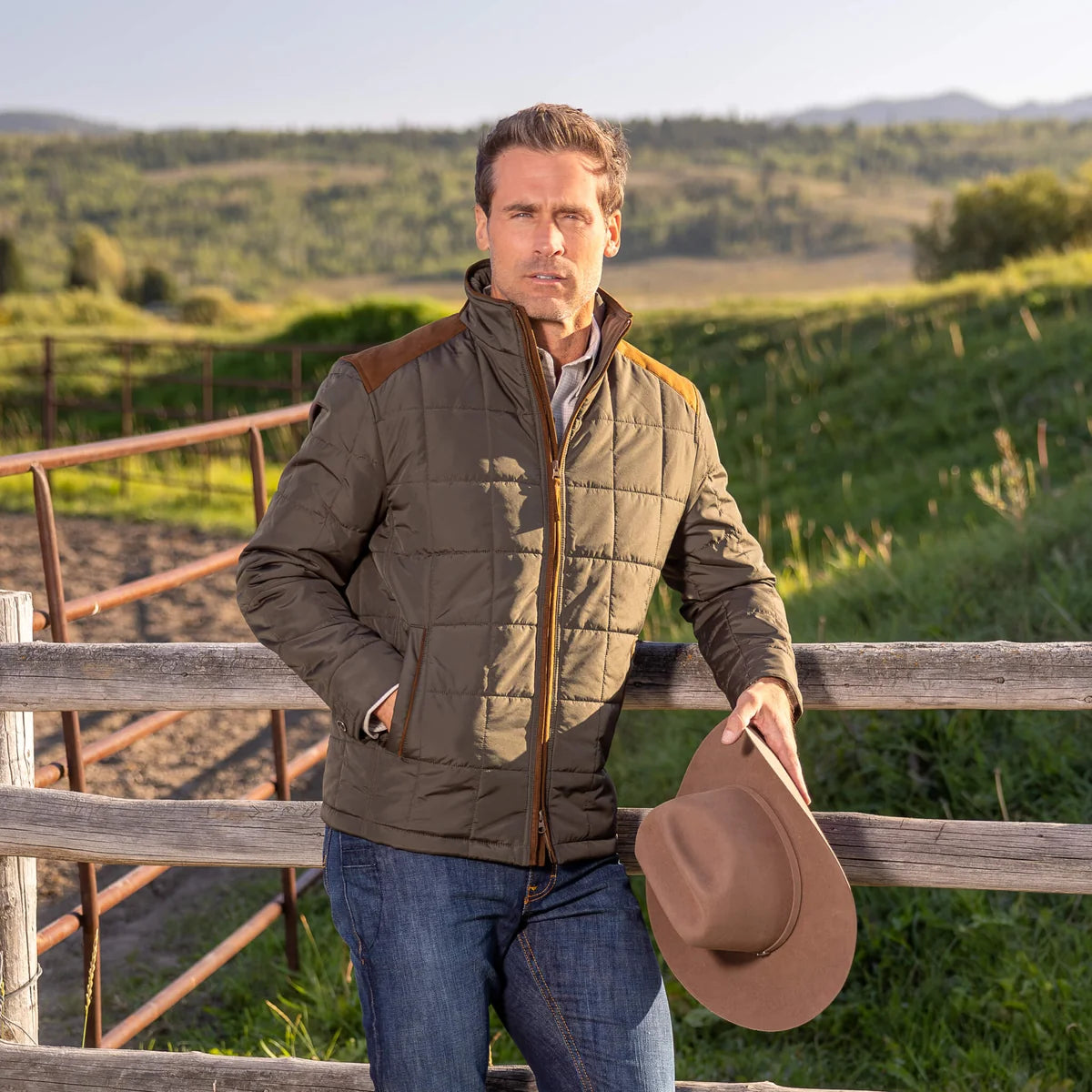 Madison Creek Shelby Quilted Nylon Jacket - Loden