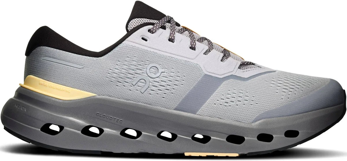 On Men's Cloudrunner 3 Running Shoe in Platinum | Squash