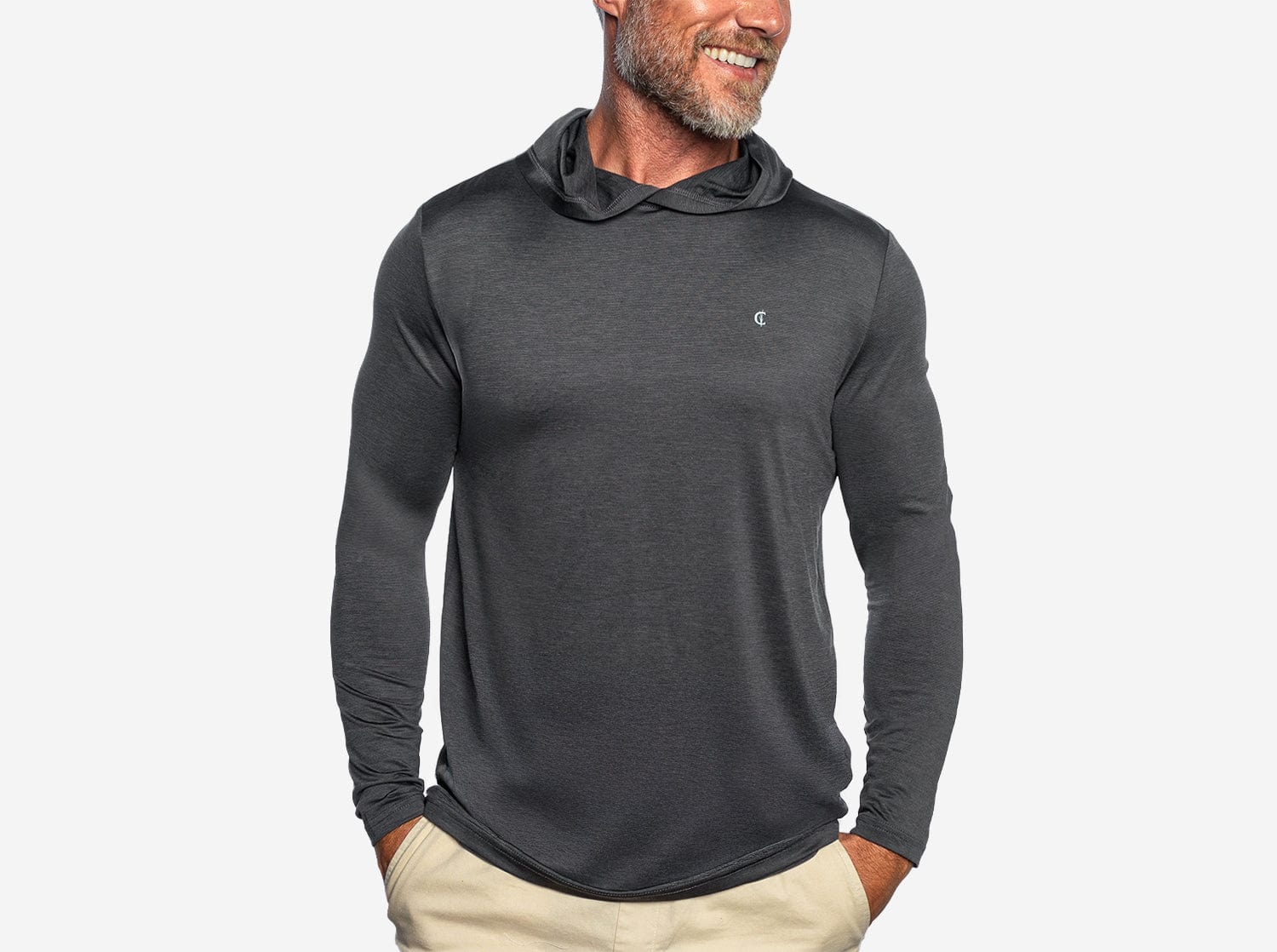 Criquet Performance Sport Hoodie in Coal