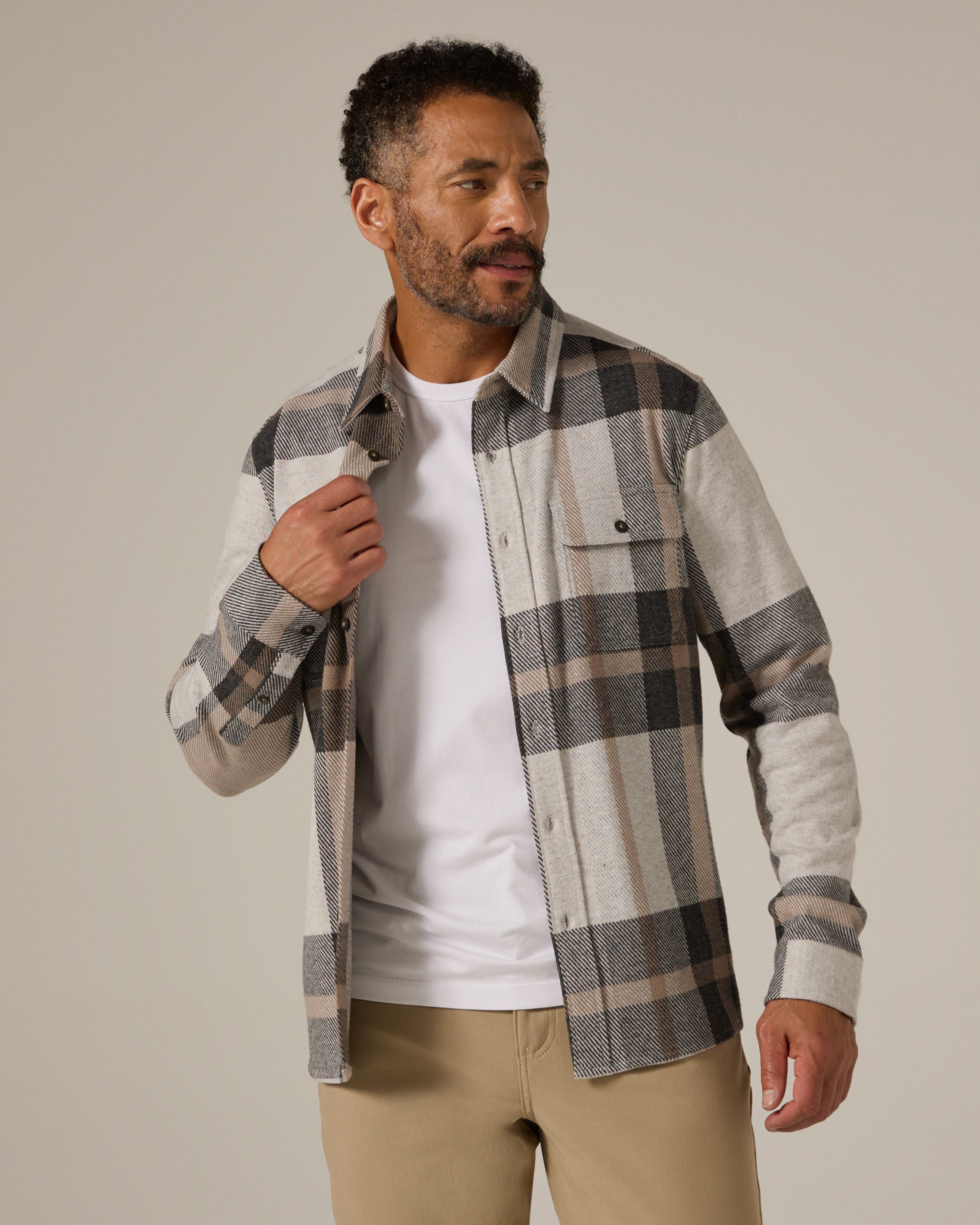 7DIAMONDS Generation™ Long Sleeve Shirt in Beige