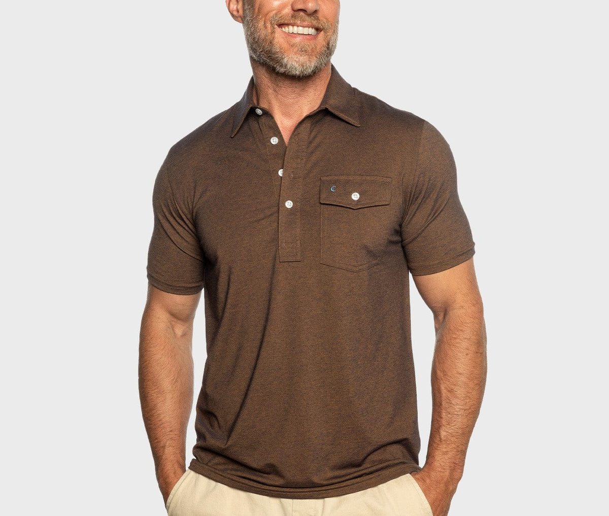Criquet Performance Player's Shirt in Woodsmoke