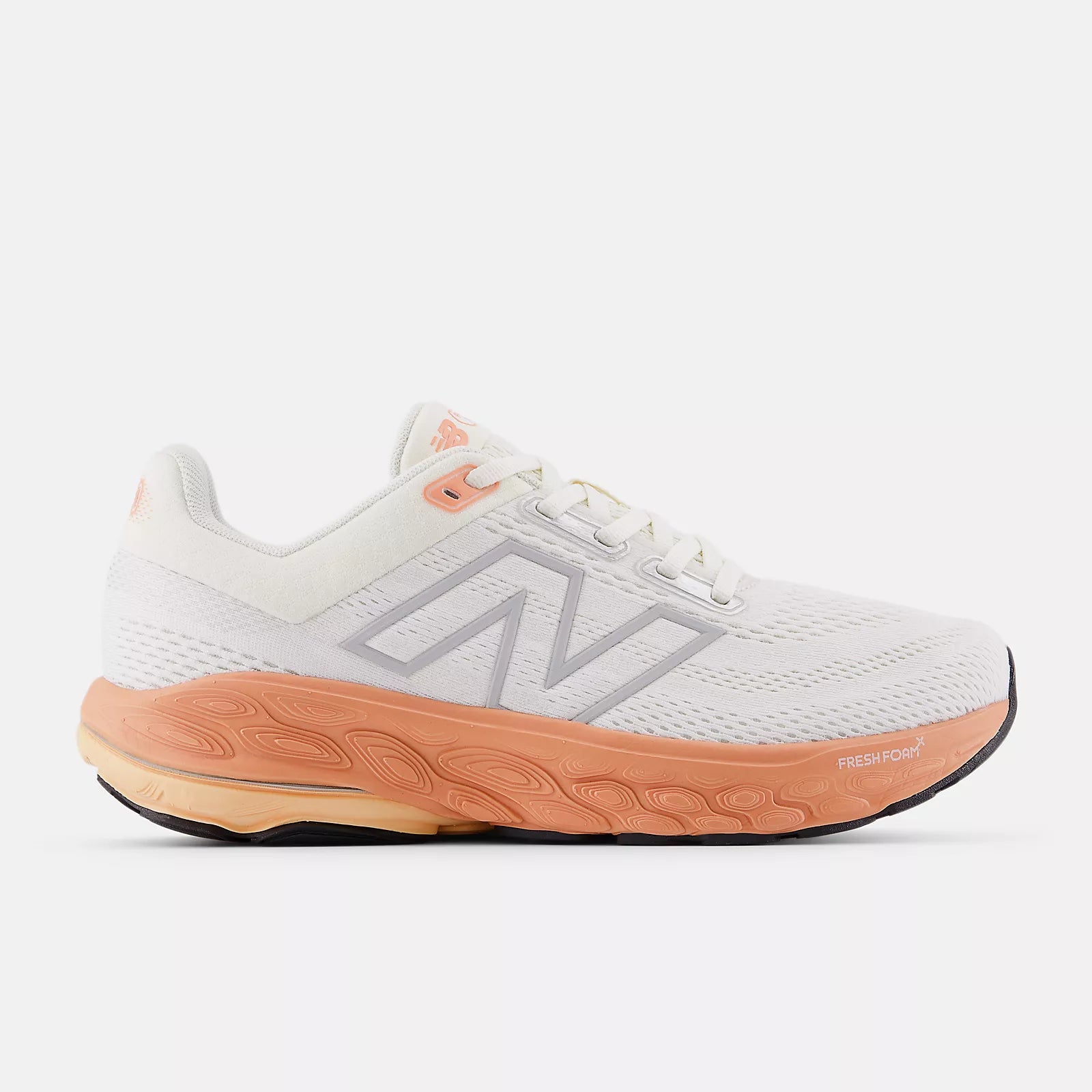 Women's New Balance Fresh Foam X 860 v14 Running Shoe in White/Beige/Orange