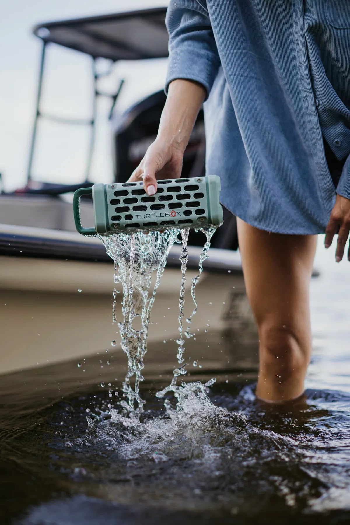 Turtlebox Outdoor Bluetooth Waterproof Ranger Speaker in River Rock