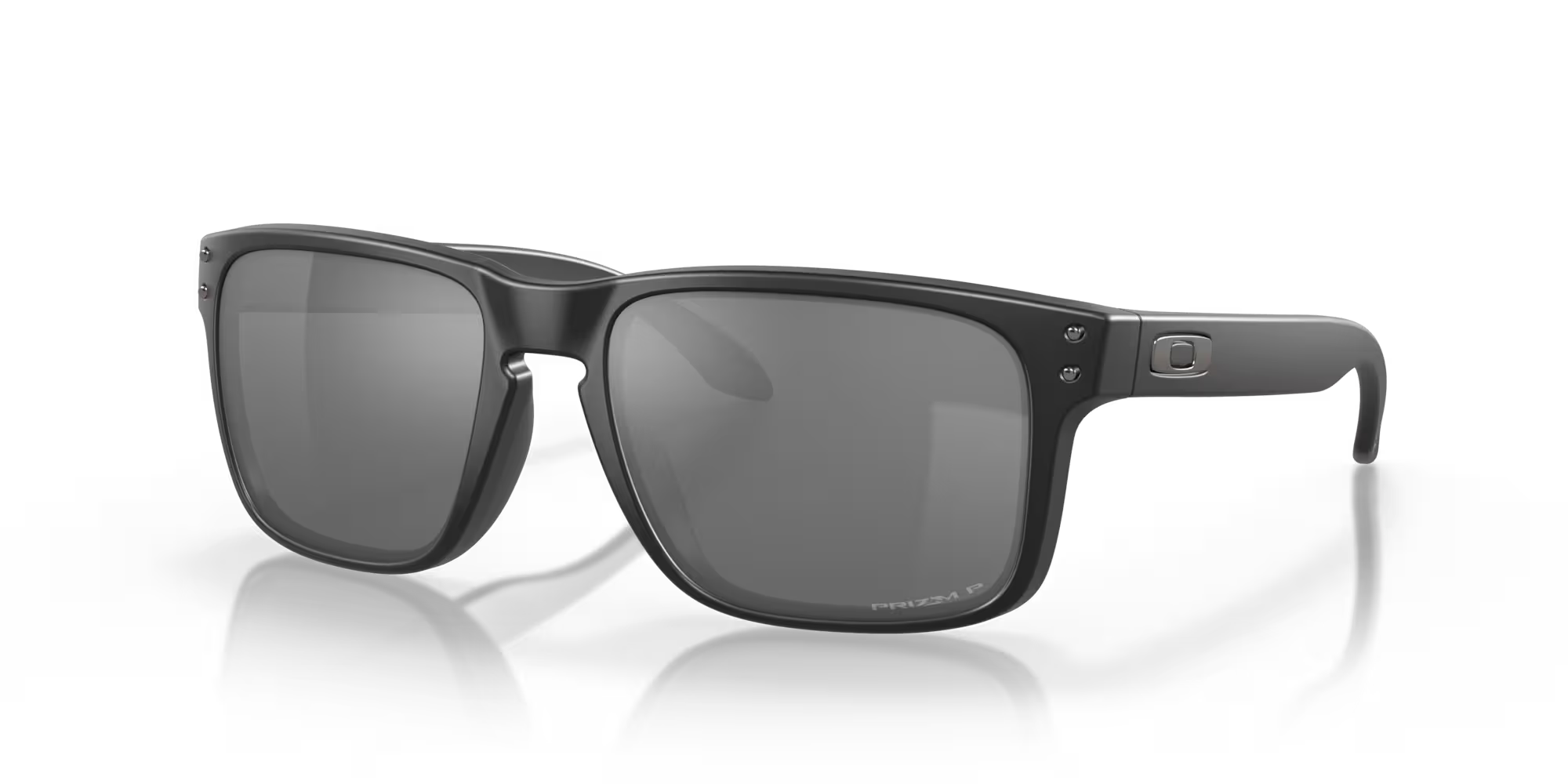 Oakley® Holbrook™ in Prizm Black Polarized Lenses,  Matte Black Frame