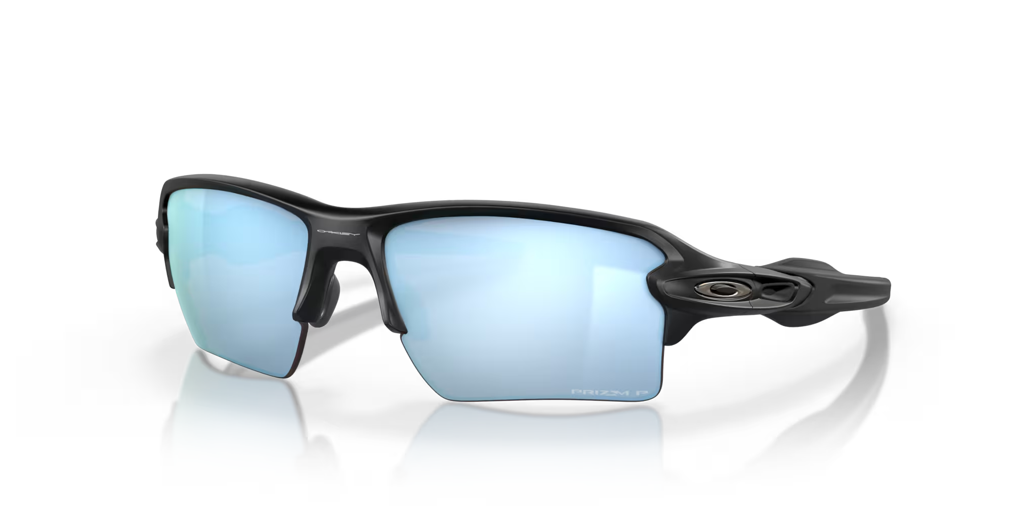 Oakley® Flak® 2.0 XL in Prizm Deep Water Polarized Lenses,  Matte Black Frame