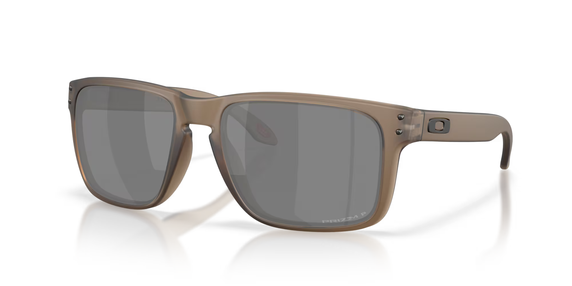 Oakley® Holbrook™ XL in Prizm Black Polarized Lenses,  Matte Brown Smoke Frame