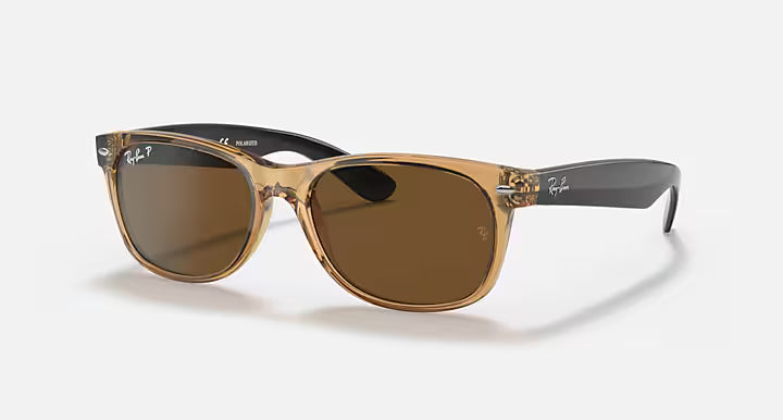 Ray-Ban New Wayfarer Honey Frame with Brown Lenses