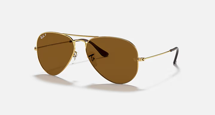 Ray-Ban Aviator Classic Arista Gold Frame with Brown Lenses