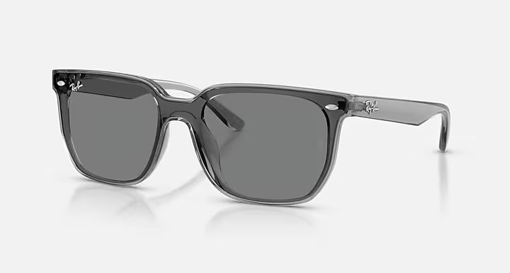 Ray-Ban Transparent Grey Frame with Dark Grey Lenses