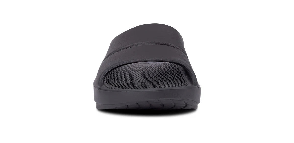 Oofos OOahh Recovery Slide Sandal in Black