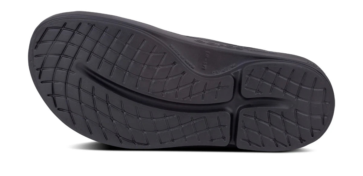 Oofos OOahh Recovery Slide Sandal in Black