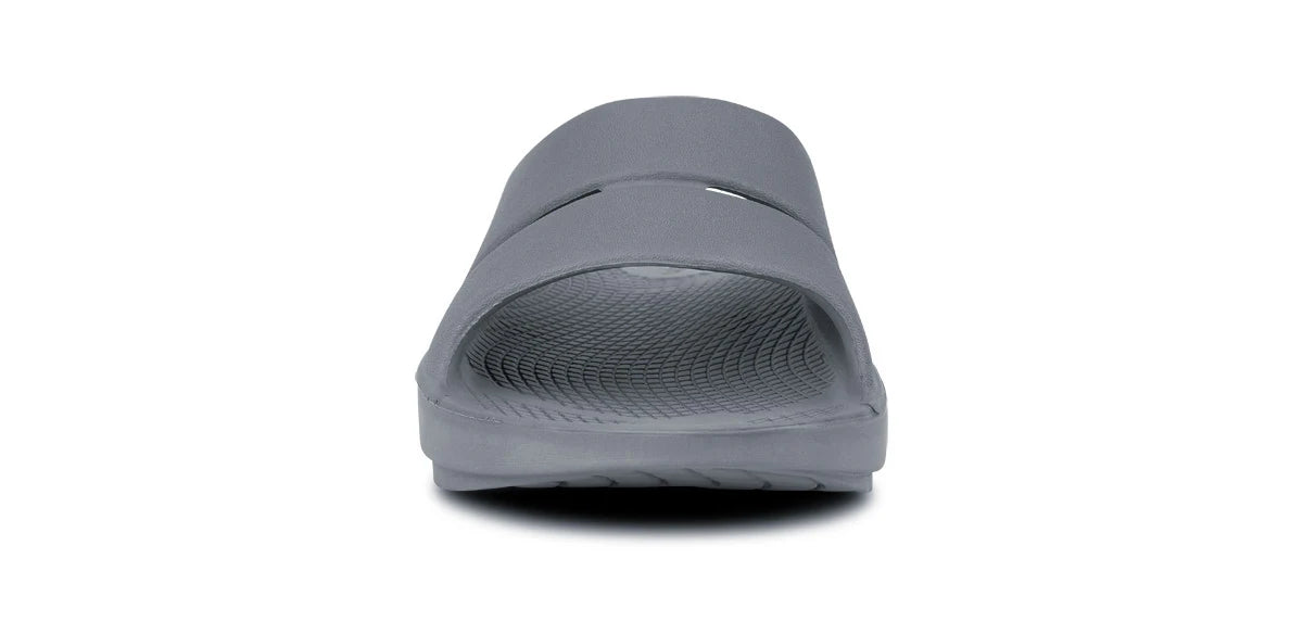 Oofos OOahh Recovery Slide Sandal in Slate