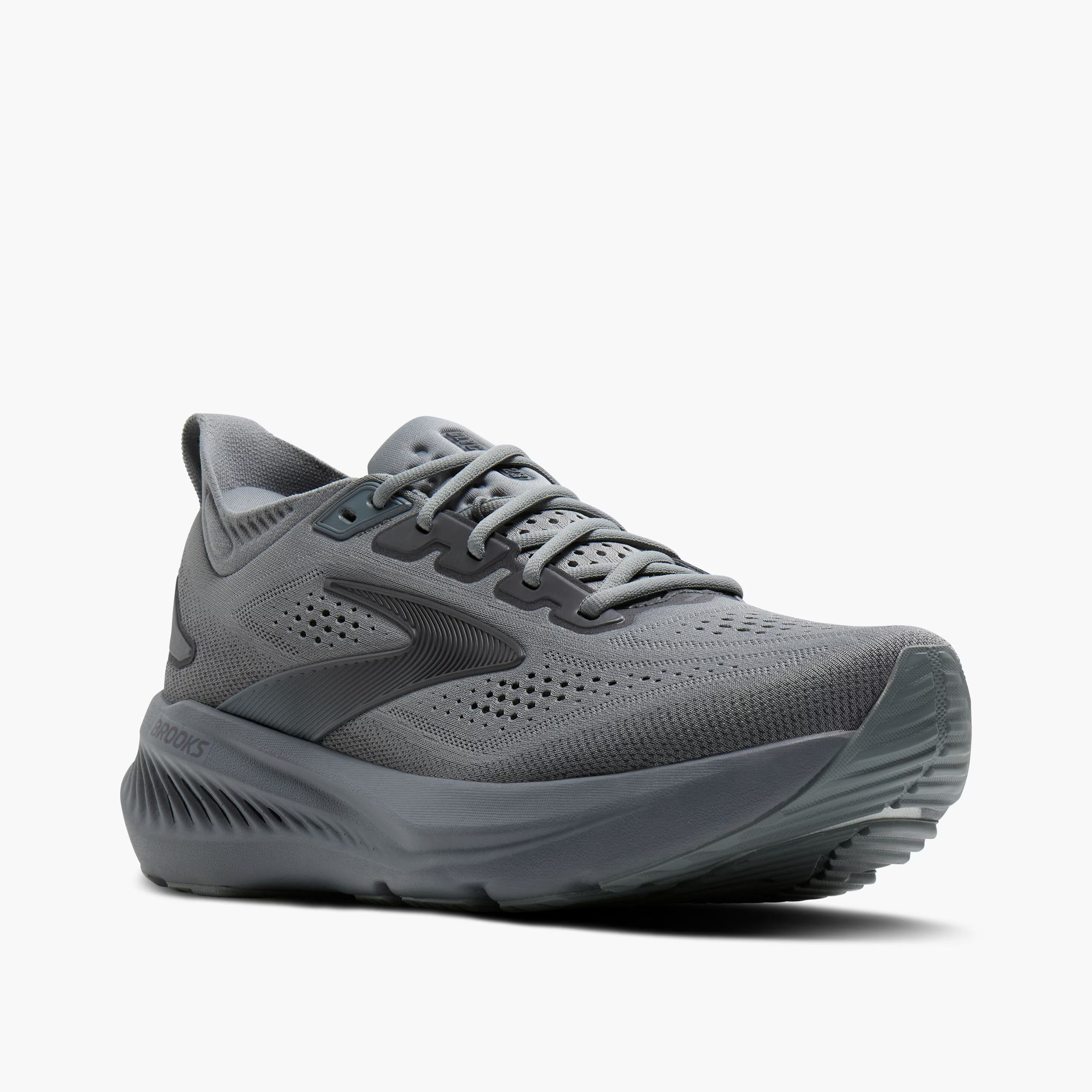 Men's Brooks Running Glycerin 23 Road Running Shoe in Grey/Blackened Pearl/Black